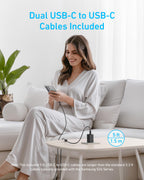 Anker 45W USB C Charger Block, 2-Pack Type C Charger Fast Charging