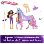 Unicorn Academy, Sophia & Wildstar Power of Friendship Set, Translucent Saddle & 2 Power Accessories, Dolls & Unicorn Toys for Girls Ages 4 and up