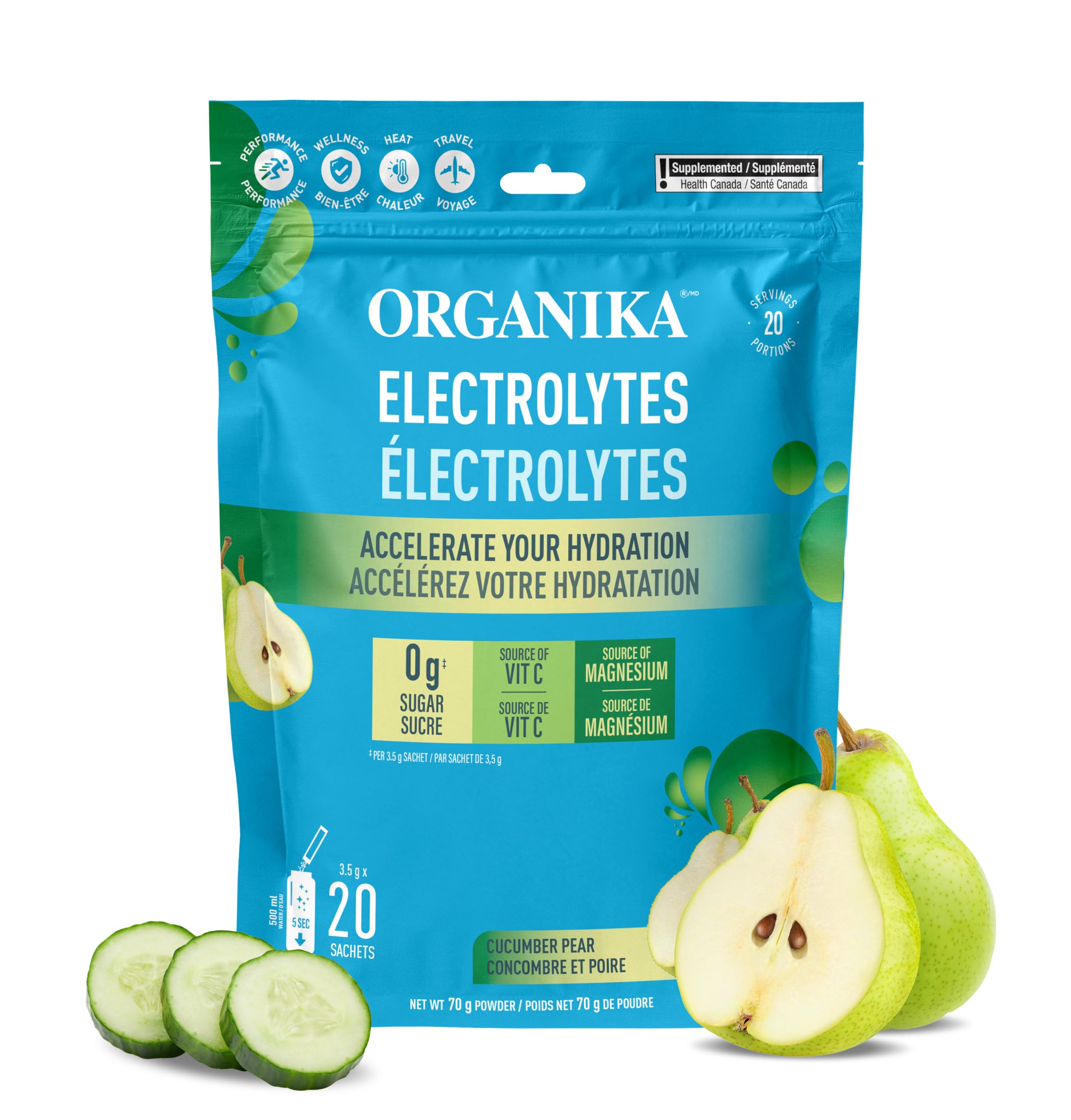 ORGANIKA Pure Electrolytes Cucumber Pear, 70 GR