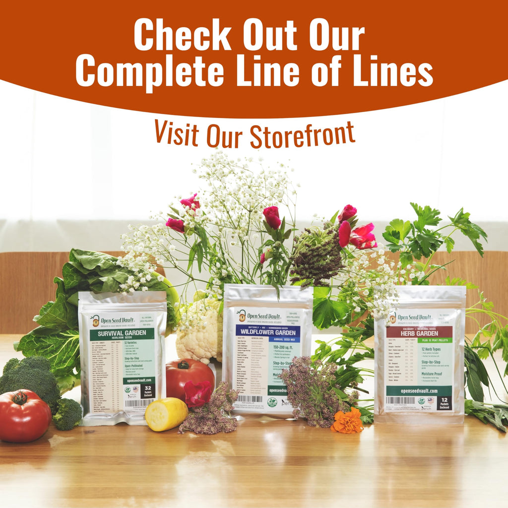 Vegetable & Fruit Seeds, 32 Packs, Non-GMO, 15,000+ Seeds