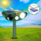 2024 New Animal Repeller Ultrasonic Solar Power 4 Pack Animal Deterrent Devices with Motion Sensor Flashing Light Coyote Deterrent Skunk Repellent Squirrel Repellent Deer Repellent Racoon Repellent