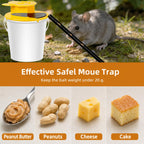3pc Bucket Mouse Trap - Mouse Traps Indoor for Home - ABS Material