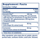 Life Extension Advanced Curcumin Elite Turmeric Extract, Ginger & Turmerones – for Inflammation Health Support and Cardiovascular & Brain Health – Gluten-Free, Non-GMO – 30 Softgels
