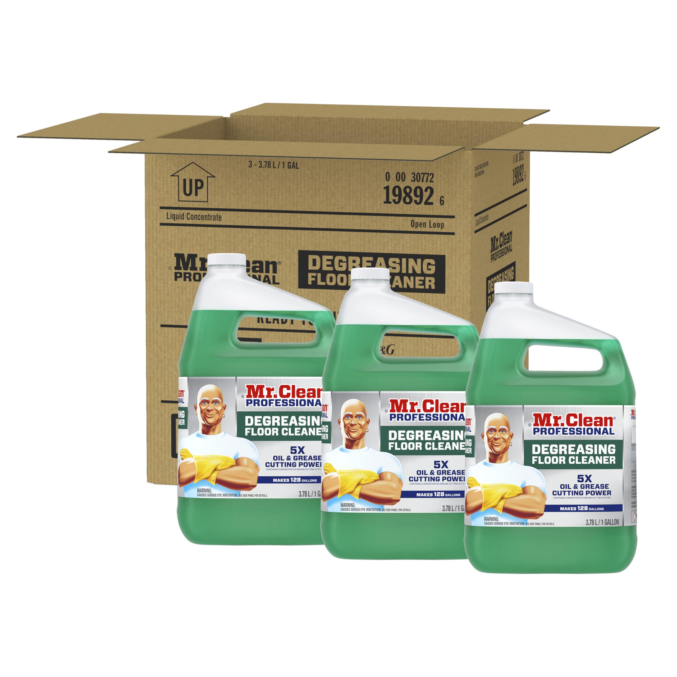 Mr. Clean PRO Degreasing Floor Cleaner for Commercial Grease (1 gal, 3 pk)
