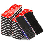 PHIXBEAR 20 Sets Super Adhesive Hook and Loop Strips Heavy Duty, Heat Resistant Waterproof, Outdoor or Indoor Use, Black 1.2x3.2 Inch
