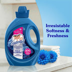 Suavitel Complete Liquid Fabric Softener, Fabric Conditioner, HE Compatible, 100 Small Loads, Field Flowers Scent, 100 fl oz Bottle