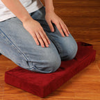 Colingmill Personal Prayer Kneeler Pad 18 3/4 Inch Christian Kneeling Pillow Microfiber and High Density Foam Personal Religious Prayer Kneeler Pad Pillow Bench for Kneeling Christian Gift(Burgundy)