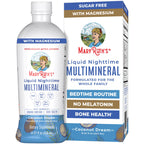 MaryRuth Organics Liquid Nighttime Multimineral | No Melatonin | Bedtime Routine | Magnesium Citrate | Calcium | Zinc | Vitamin D3| Available in 4 Flavor - Vegan | Sugar Free | Gluten Free | 15.22 Oz