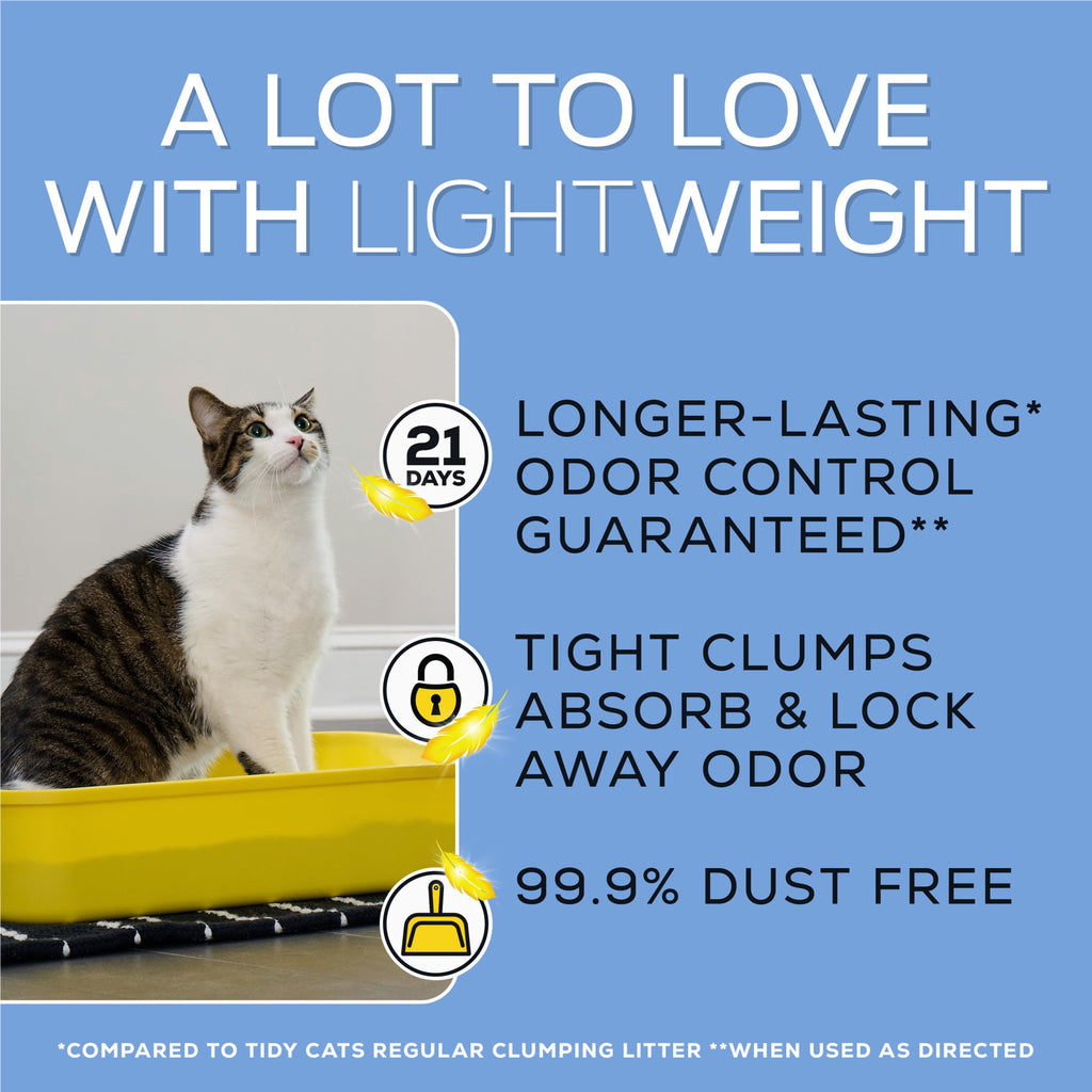 Purina Tidy Cats LightWeight 4-in-1 Strength Cat Litter, 17 lb