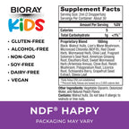 BIORAY Kids NDF Happy, Peach - 2 fl oz - Removes Unwanted Organisms That Can Trigger Irritability - 1-2 Month Supply