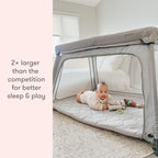 Newton Baby Travel Crib and Play Yard - 2023 Closeout Model | Safe, Breathe-Thru Mattress | Completely Washable | Largest-in-Class with Travel Bag