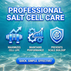 Salt Cell Cleaner for Pool - 3 L (101.5 fl oz) - Pool Salt Cell Cleaner Solution for Saltwater Pools, Helps Reduce Scale Buildup & Support Generator Performance (SWG) - BubbyShine