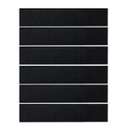 BARsics 17.5x3.5 inches Long PVC Bar Rail Mat Non-Slip Serving Spill Mat (Pack of 6)