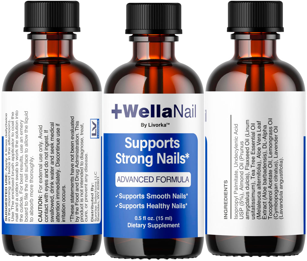 WellaNail Drops - Official Wella Nail Advanced Liquid Drop Supplement - Maximum Strength, All Natural WellaNail Premium Support for Overall Health & Wellness Reviews, 1 Bottle for 1 Month
