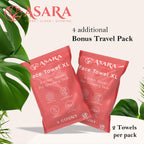 Clean Face Towels Disposable XL Facial Wipes | Add Water As a Makeup Remover | Sensitive Skin Face Towels | Organic Vegan Biodegradable - Clean Daily Towelettes | by Asara (100 Count)