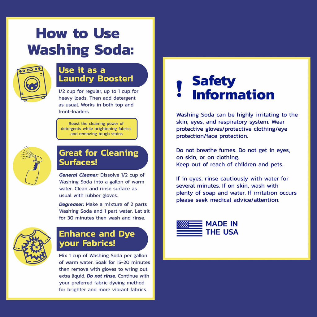 Banner Chemical Soda Ash, 100% Sodium Carbonate (10 lbs)