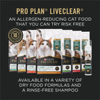 Purina Pro Plan LiveClear Allergen Reducing Dry Cat Food, Salmon, 7 lb