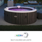 Intex PureSpa Battery Powered Submersible Multi-Colored LED Light for Intex PureSpa Models with White, Green, Teal, Blue, and Purple Lights