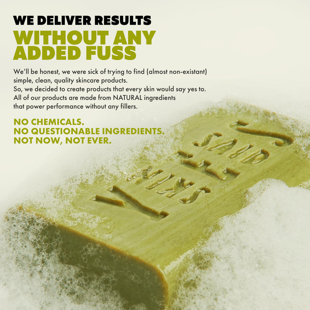 Skin Said Yes Olive Oil Soap Bars - Set of 8 - Organic Bar Soap - Moisturizing, Gentle on Skin, Rich in Antioxidants - Ideal for Sensitive Skin, Kids, Men, and Women - Perfect for Everyday Use