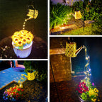 VOOKRY Solar Watering Can Lights, 2 Pack Retro Large Hanging Solar Lights Outdoor Decorative Waterproof Garden Decor for Outside Patio Yard Porch Lawn, Gifts for Mom Women Grandma Birthday