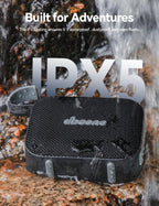 dbsono Stocking Stuffers for Teens Men Women: Christmas White Elephant Gifts for Adults, Portable Bluetooth Speaker Waterproof, IPX5 HD Sound Up to 24H Playtime, Cool Tech for Boys Girls-Black