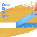 NEOACT 30 Rolls Blue Painters Tape 1 Inch Wide, 55 Yards Multi-Surface Bulk Masking Tape with Sharp Lines,Residue Free Painting for Indoor and Outdoor,Home,Wall