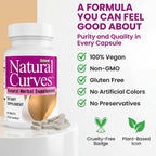 Natural Curves Breast Enhancement Pills and Estrogen Supplement for Women and Men, Breast Enlargement Pills for Women and Transgender - Vegan Non GMO 60 Tablets