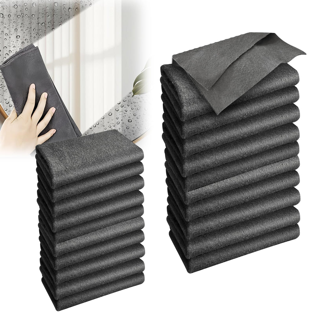 Thickened Magic Cleaning Cloth, Reusable Magic Cleaning Cloths for Glass, Streak Free Microfiber Magic Cleaning Cloth Reusable Rags for Kitchen, Windows, Mirrors, Cars (20)
