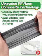 10x50ft Strong PP Nanocomposite Mosquito Net Garden Netting, Black