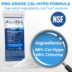 Pro-Grade Chlorine Pool Shock, 68% Cal-Hypo Granular Sanitizer, Prevents Bacteria & Algae, Restores Crystal Clear Water - Shock Treatment, Swimming Pool Chemical - 12 X 1lb
