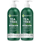 KESMEDIK Tea Tree Body Wash MaxTherapy, Itchy Skin Relief Soap, Soothes Jock Itch, Athlete's Foot, Acne, Eczema, Psoriasis & Sensitive Skin, Intimate Wash, Men & Women, 2-Pack, Original Edition