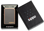 Zippo Rustic Bronze Zippo Logo Pocket Lighter
