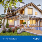 Tapo Outdoor Smart Dimmer Plug for Outdoor Lights, Matter, Energy Monitoring, App Control, IP65 Weather Resistant, Works with Siri, Alexa, Google, ETL Certified, 150WLED/CFL, 2.4GHZ WiFi Only, P430M