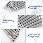 Chumia 8 Pieces Precision Jewelers Screwdriver Set, Micro Watch Repair Screwdriver Set 0.6-1.6 mm for Watch, Eyeglasses, Jewelry Work, Electronics Repair(Flathead, Phillips)
