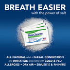 SinuCleanse Pre-Mixed Saline Packets for Sinus Rinse and Nasal Irrigation Systems, 100 Count, Made in USA, All-Natural, Pharmaceutical Grade and PH Balanced