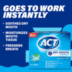 ACT Dry Mouth Lozenges with Xylitol, Soothes, Moisturizes & Freshens, Soothing Mint, Value Size, 36 ct., 2 pk