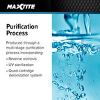 MAXTITE Type II Deionized Water - ASTM/ACS Certified Laboratory Grade (1 Gallon)