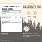 Mountain Peak Nutritionals Osteo Supplement - Organ & Strong Bone Support, Promotes Bone Health - With Vitamins D3, K2, Calcium, and Magnesium - Bone Building & Strengthening (240 Vegetarian Capsules)