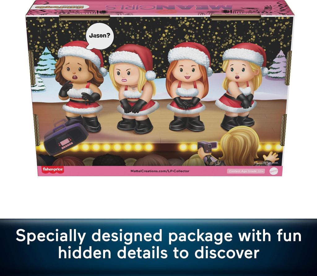 Little People Collector Mean Girls Movie Special Edition Holiday Set for Adults & Fans, 4 Figures in a Display Box