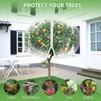 15'*15' Large Fruit Tree Netting for Squirrels and Birds with Drawstring, Insect Bird Netting Pest Barrier for Garden Protection (White)
