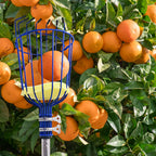 PEAKCLOUDS Fruit Picker Tool with Basket, 35-72 Inch Adjustable Long Handle Fruit Picking Pole - for Harvesting Lemon Avocado Apple Mango Pear Orange & Tall Tree Fruits