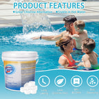 Bromine Tablets for Spa Hot Tub, Bromine Tablets for Pools, Pre-Stabilized, Low Chlorine Odor,Great Chlorine Alternative