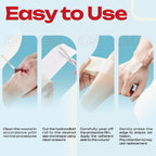 LIFARA Hydrocolloid Roll for Wound Care - Cut-to-Size, Hydrocolloid Patch Bandages with Self-Adhesive, Ultra Absorbent & Waterproof, First Aid Kit Essential (11.8mil/ 0.3mm Thickness, 2in*8ft)