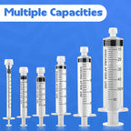 5mL Luer Lock Syringes without Needle - Sterile Syringe with Cap, 20 Pack