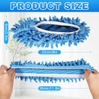 Vowanop Mop Slippers Shoes 10 Pairs (20 Pieces) - Microfiber Cleaning House Mop Slippers, Floor Cleaning Tools Shoe Cover, Soft Machine Washable Reusable Microfiber Foot Socks for House Kitchen Office