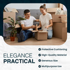 Purple Papers White Bulk Packing Paper | 1600 sheets | 27" x 17" | 50 lbs | Sheets for Moving - Newsprint Paper - Must Have in Your Moving Supplies | Newsprint Papers | Packaging Paper
