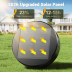 Amzarp 12 Pack Solar Garden Lights, Bright LED Solar Pathway Lights Outdoor IP65 Waterproof Rugged Shatterproof Auto On/Off for Landscape Garden Yard Walkway Driveway Lawn Lighting (3000K Warm White)