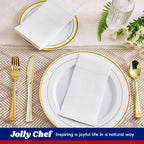 JOLLY CHEF 600 Pack Bathroom Paper Napkins Disposable Guests Hand Towels