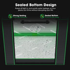 VIVOSUN Small Grow Tent for Aerogarden 20"x14"x21" Mylar Tent
