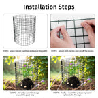 Wedmetal 30 Pcs Plant Protectors from Animals,Protect Plants from Deer 10 Sets Metal Plant Cages Animal Intrusion Barrier Wire Mesh Easy to Assemble/Store Vegetable Garden Protection 12 * 12“